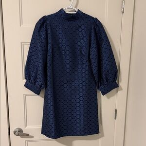 RW&CO. Midnight Blue Long Sleeve Dress